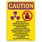 Signmission OSHA RADIATION Sign, Radiation Area Radiation, 14in X 10in Rigid Plastic, 10" W, 14" H, Portrait OS-CR-P-1014-V-10254 - alternate 1